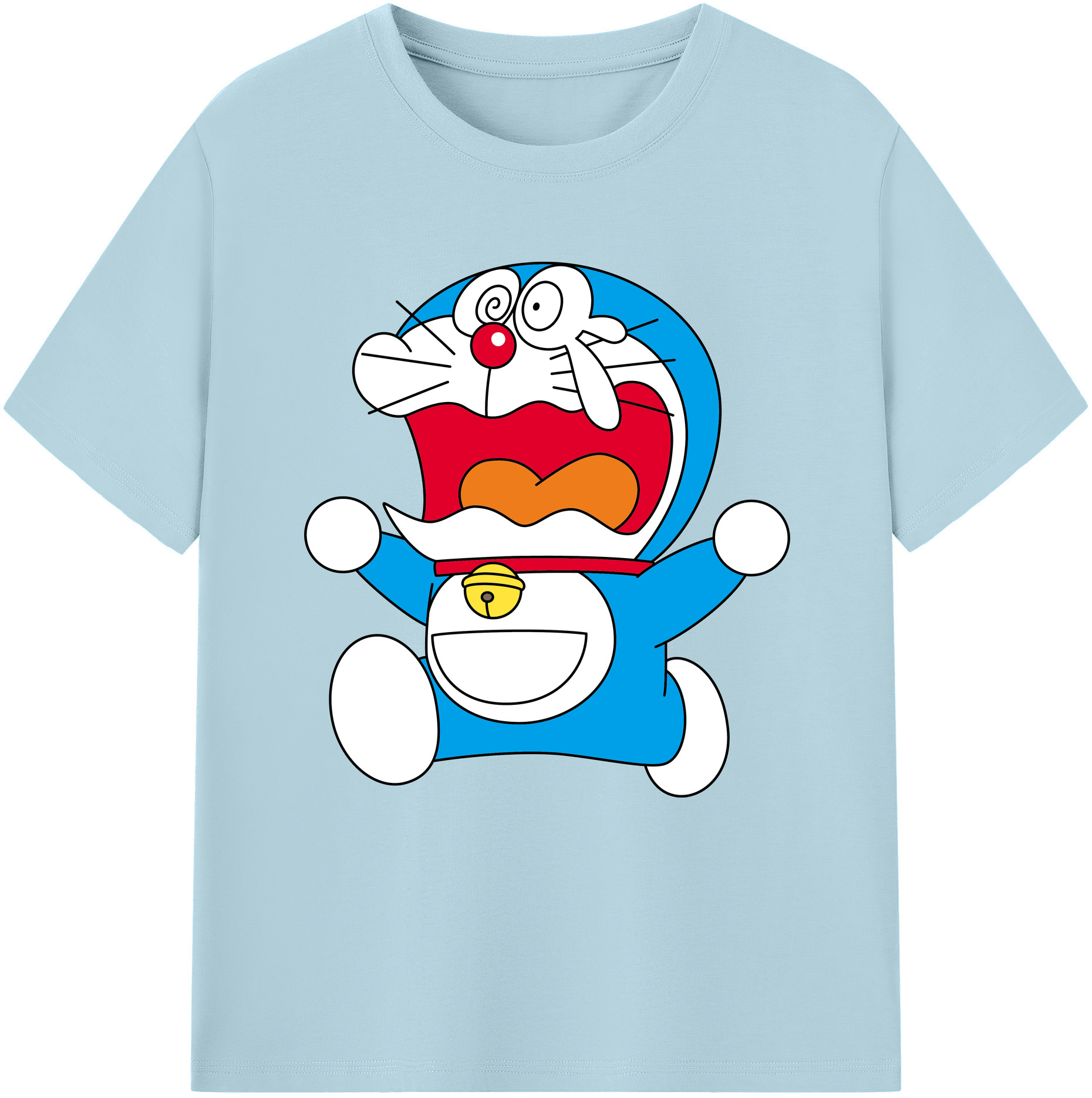 （画像用） ドラえもん Doraemon 綿100％半袖Tシャツ（フロントプリント）